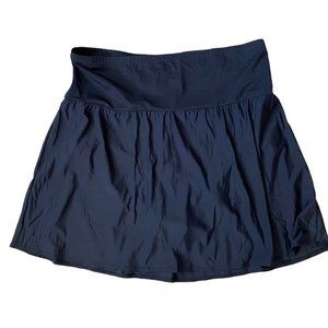 Lands' End Black Swim Skirt Women's Built in Panty Size 26W NWOT
